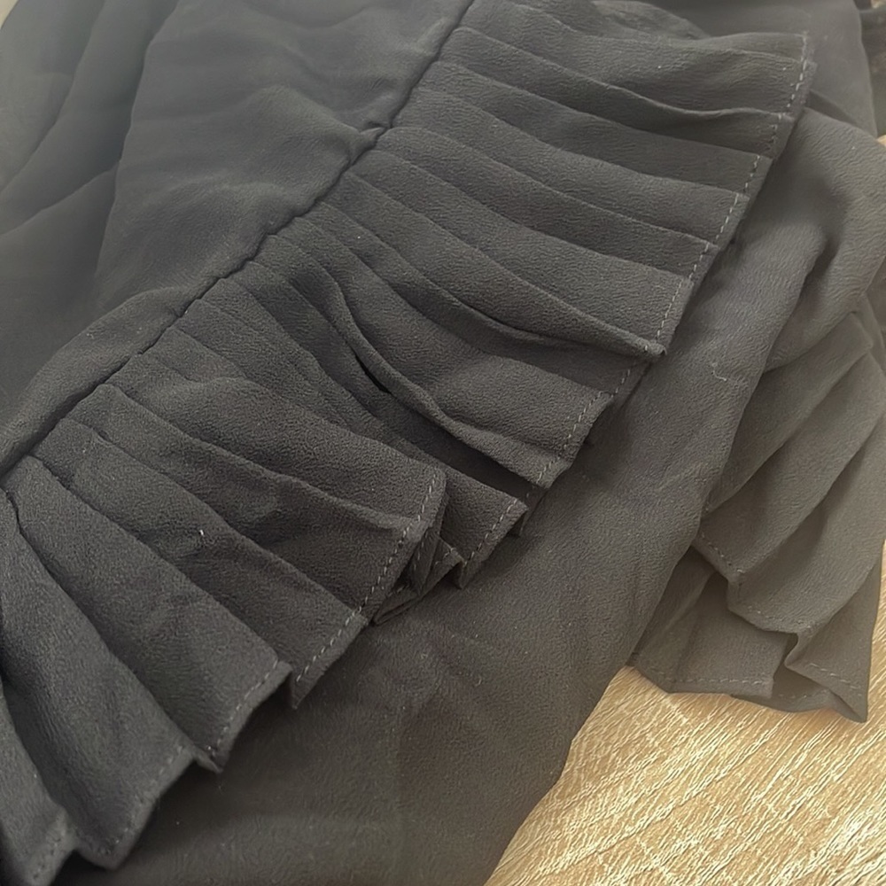 Katia Long Sleeve Ruffle Sheer Blouse l SIZE M - Picture 7 of 7